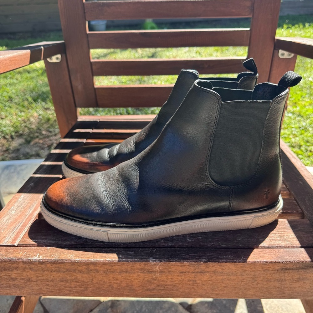 Frye Essex Leather Chelsea Distressed Men’s Boot Skater Dad Retro Size 13